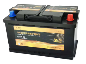 Batterie hybride 12V 80ah Agm Start-Stop pour voiture