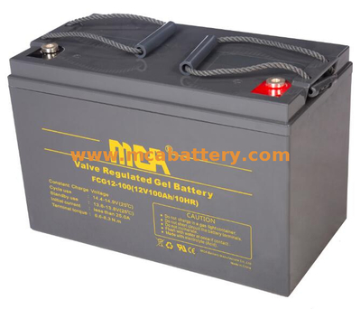 Batterie Solaire Gel 12V 100AH ​​pour la Maison